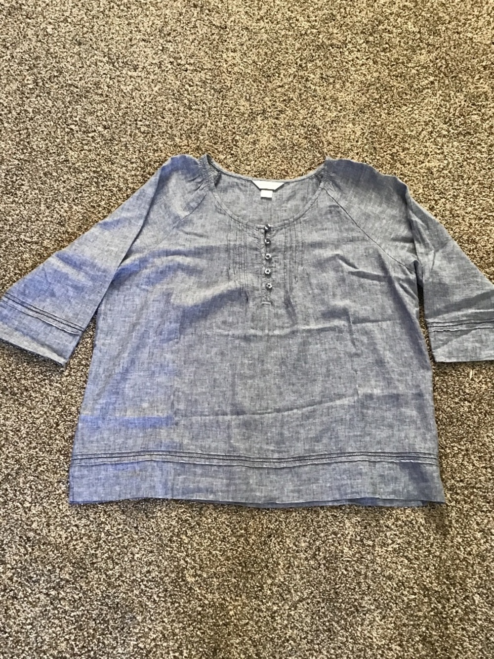 🦋 Christopher and Banks Linen Shirt Sz xl
